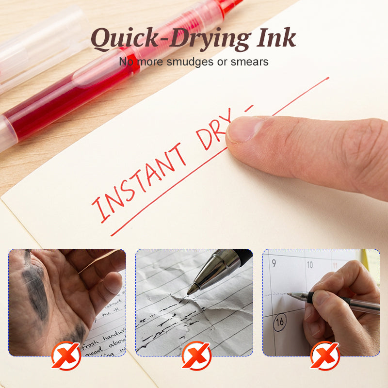 30PCS Quick-Drying Rollerball Pens