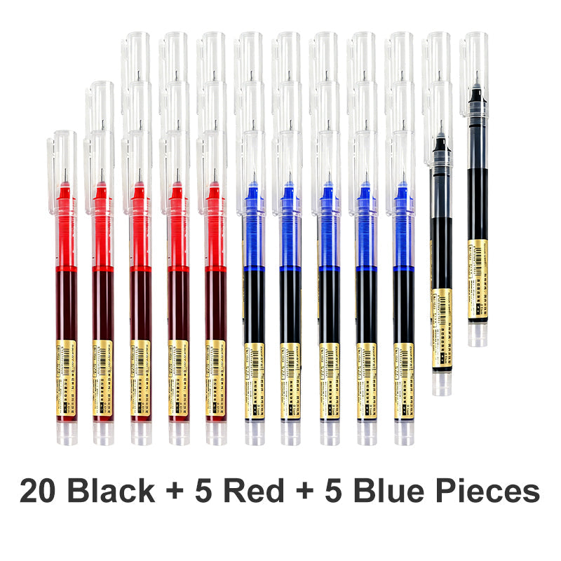 30PCS Quick-Drying Rollerball Pens