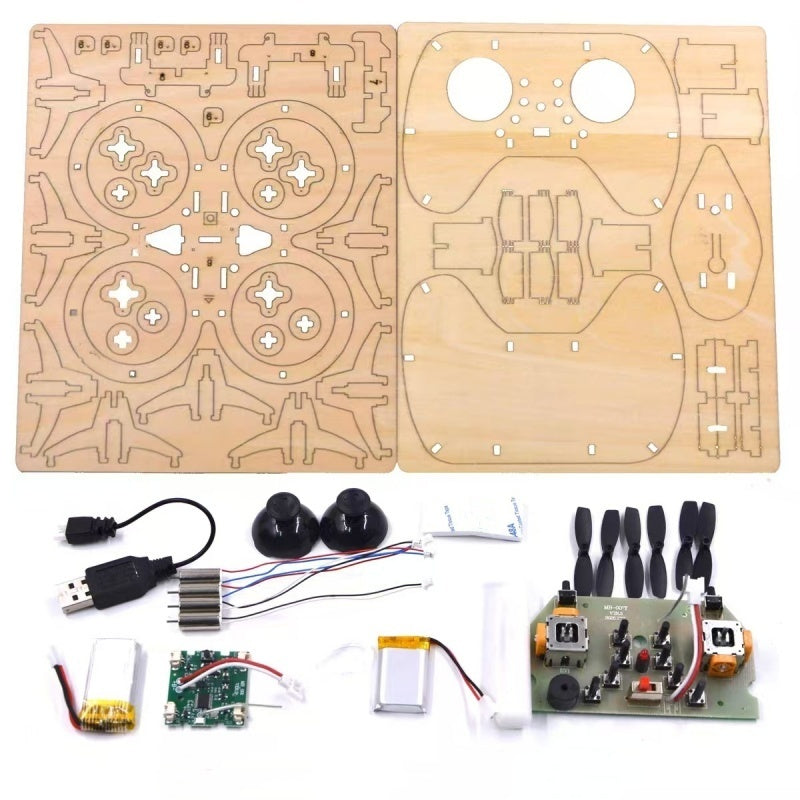🧩 DIY Wooden Drone Building Kit 🚁
