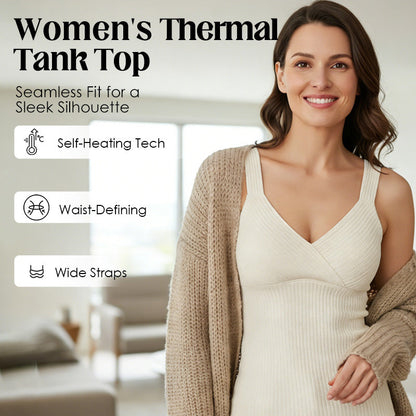 Women's Thermal Tank Top with Built-In Bra