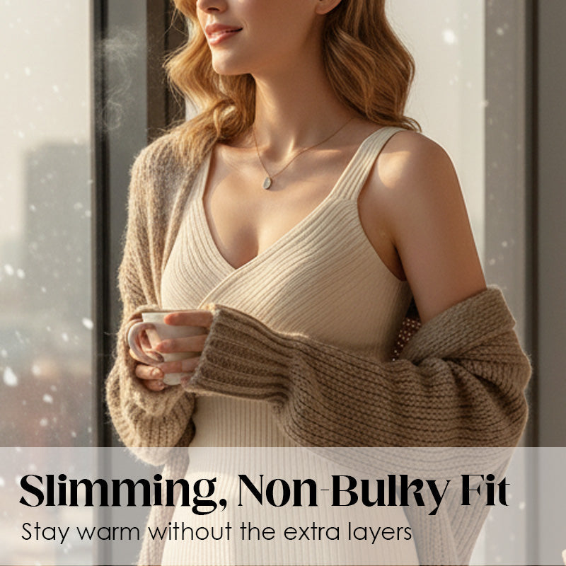 Women's Thermal Tank Top with Built-In Bra