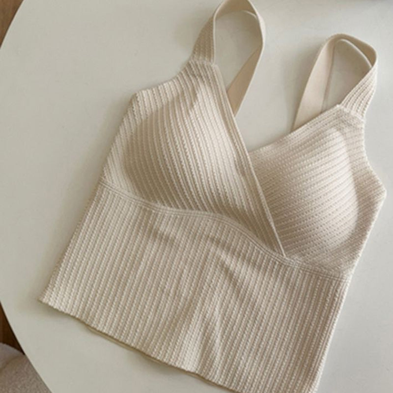 Women's Thermal Tank Top with Built-In Bra
