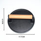 Cast Iron Steak & Burger Press with Wood Handle