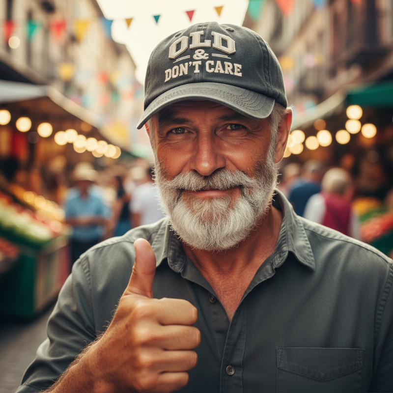 ✨🔥Funny "OLD & DON'T CARE" Cap-Unisex Adjustable Retro Slogan Baseball Cap🧢