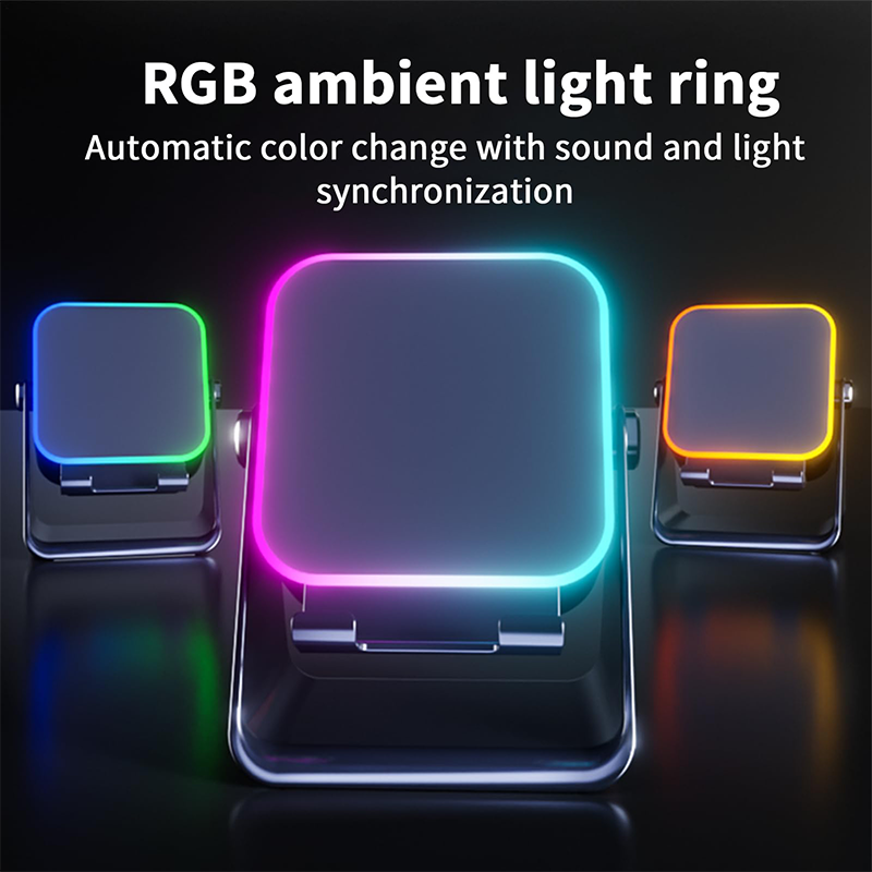 🔥5-in-1 wireless Bluetooth speaker with induction function and adjustable cell phone holder