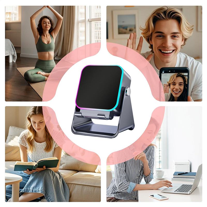 🔥5-in-1 wireless Bluetooth speaker with induction function and adjustable cell phone holder