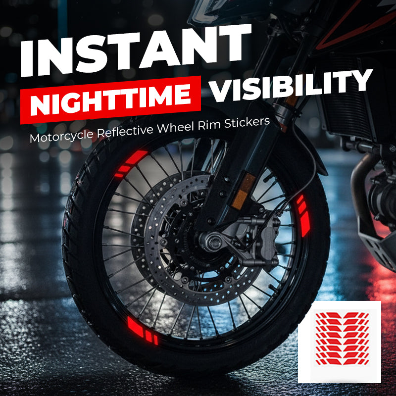 ⏳New Year Sale Buy 1 Get 1 Free💥Motorcycle Reflective Wheel Rim Stickers