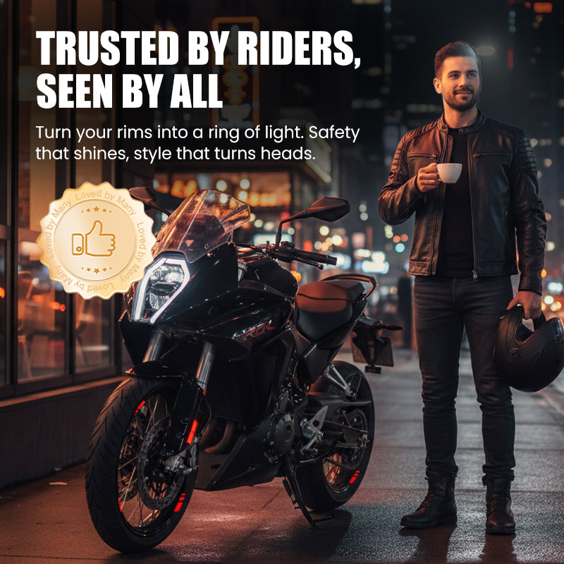 ⏳New Year Sale Buy 1 Get 1 Free💥Motorcycle Reflective Wheel Rim Stickers