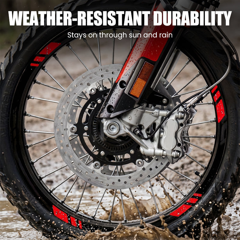 ⏳New Year Sale Buy 1 Get 1 Free💥Motorcycle Reflective Wheel Rim Stickers