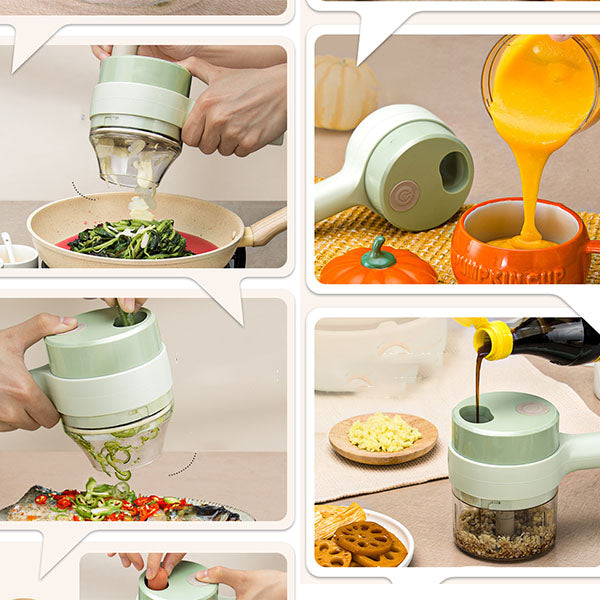 📢📢 50% OFF🔪4 In 1 Handheld Electric Vegetable Cutter Set