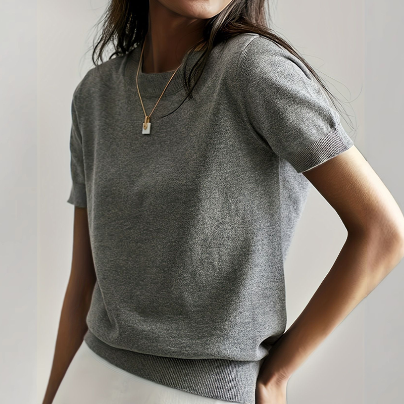 📢 📢New arrival 50% OFF！💥Women's Crew Neck Short Sleeve Knit Top