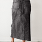 ⏳Time-Limited Special⏰Women's High-Waist Ripped Denim Midi Skirt – Asymmetrical Hem, Distressed Details & Flattering Fit 👖✨