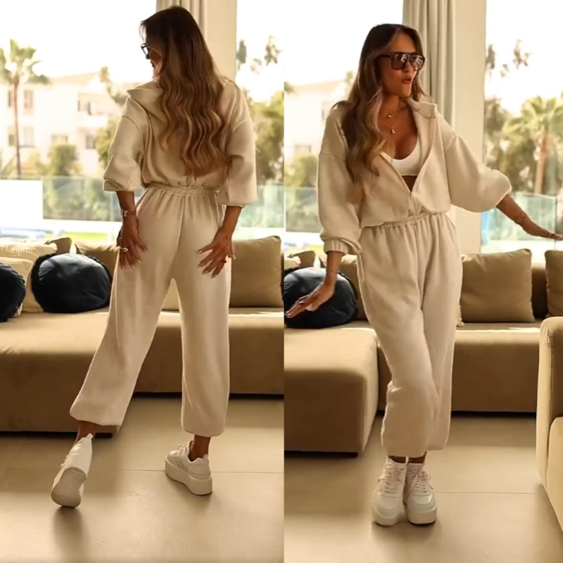 💎 52% OFF!!! 💎 Women's Casual Hooded Jumpsuit – Soft Cotton, Wide-Leg & Slanted Pockets for Effortless Comfort 🌿🧥