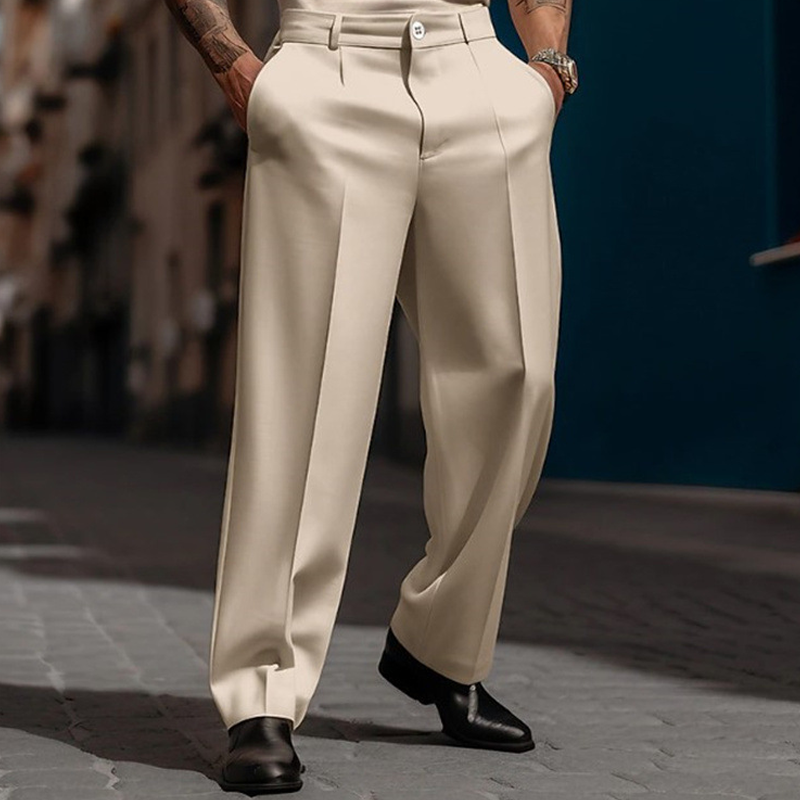 ⏳Time-Limited Special⏰Men's Casual Wide-Leg Pants – Breezy pleated front, easy pull-on style. Dress up or down for any summer day. A wardrobe essential. 👖🕊️