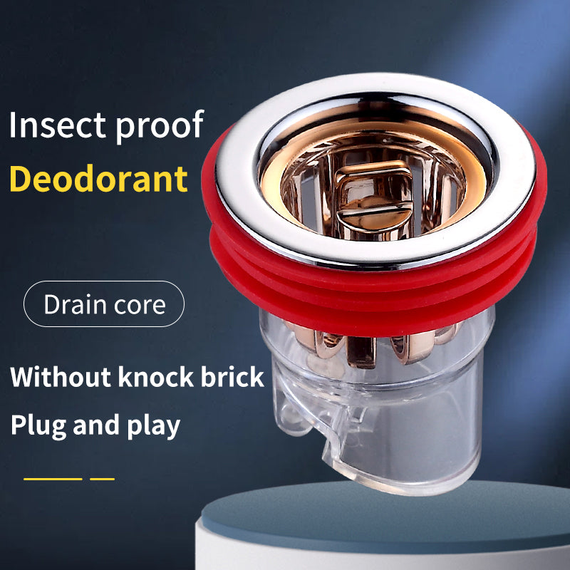 Magnetic odor-blocking insert for floor drain
