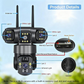 📢📢40% OFF !!!⏰6K 9MP Outdoor Wi-Fi Security Camera | 10x Zoom, 3 Lenses, 360° PTZ | IP66 Waterproof, Color Night Vision, Two-Way Audio, Motion Tracking