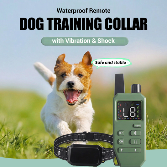 Waterproof Remote Dog Training Collar with Vibration & Shock