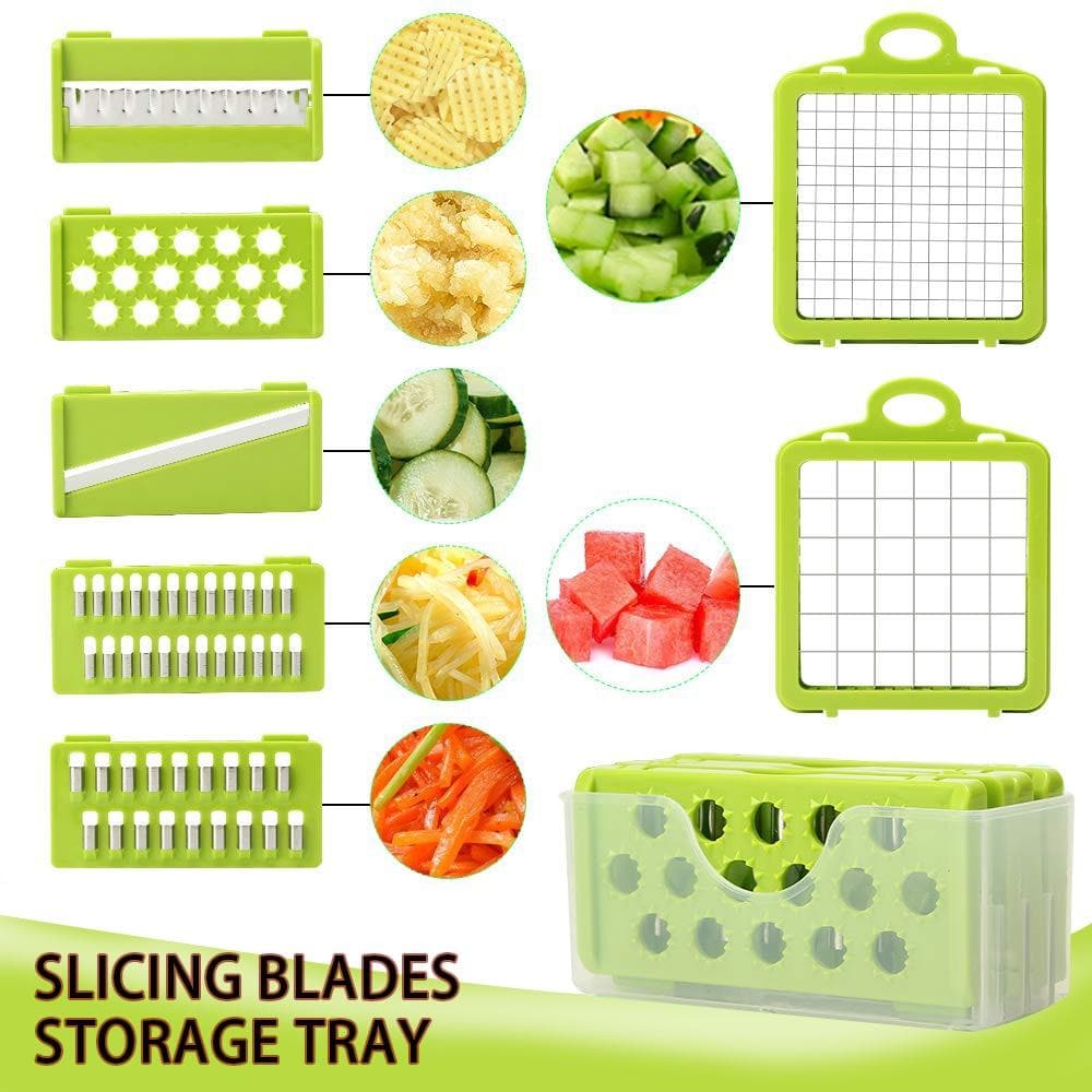 Vegetable Chopper,15-in-1 Multifunctional Food Chopper