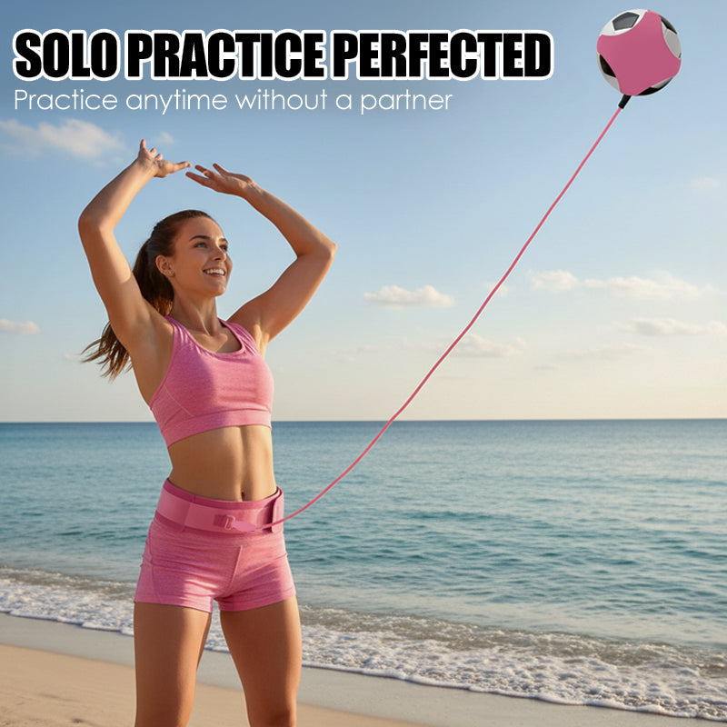 ✨50% OFF! 🏐 Volleyball Training Aid with Elastic Cord – Solo serve & spike practice, adjustable waist belt, 2 hand trainers – improve form fast. 🎯