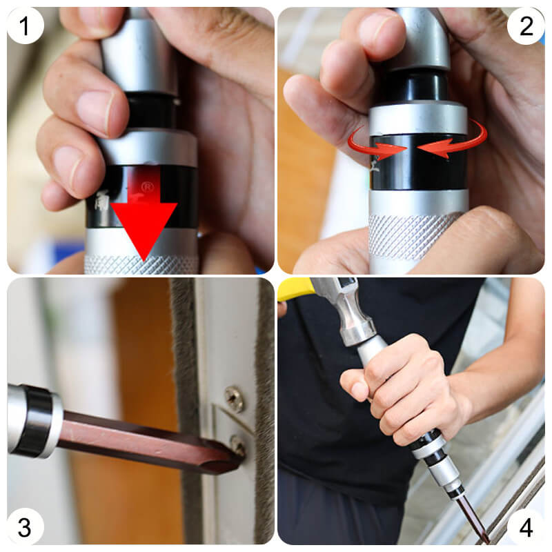 Impact Screwdriver Hammer Head Sets with Box（50% OFF）