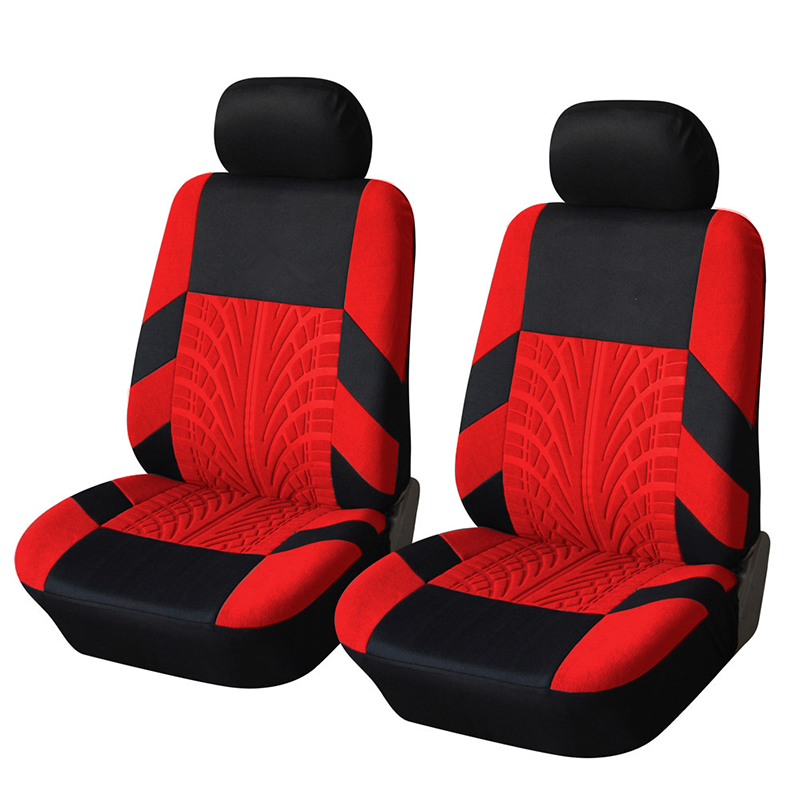Car Seat Covers for 5 Seats Universal, Fabric Breathable Car Front & Rear Seat Protectors, Airbag Compatible, Full Protection, Fits Most Cars Trucks Vans SUVs, Red Gray Black Blue Seat Covers, Car Decor Gift, Truck Accessories, Car Interior Accessori