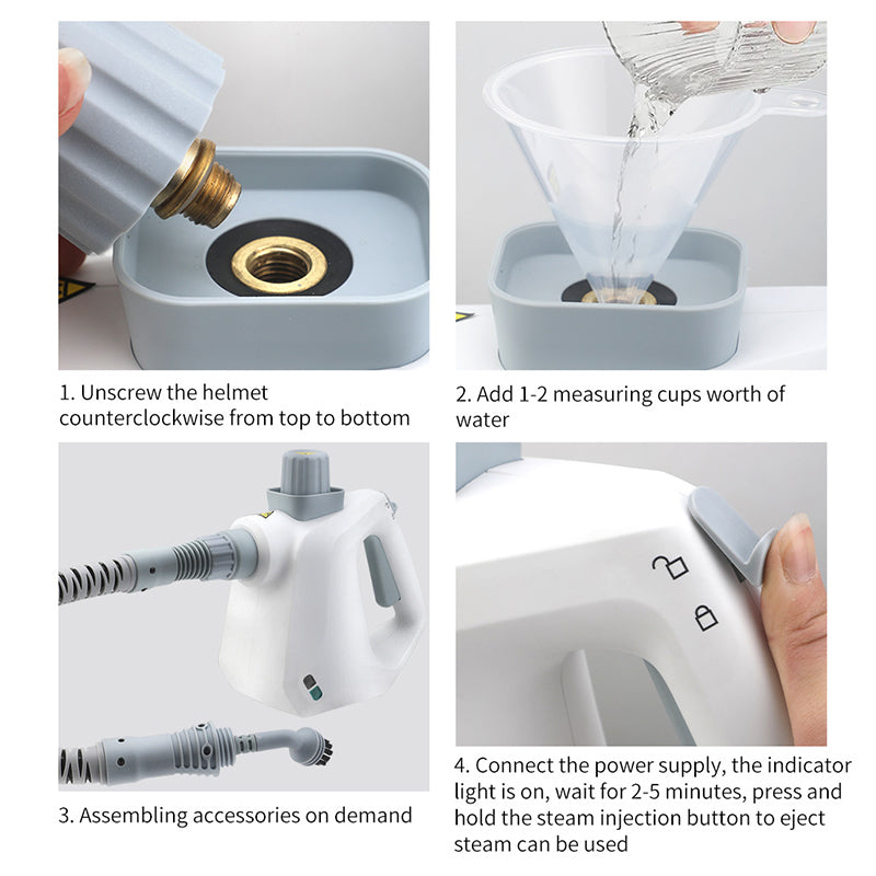 Multipurpose Handheld Steam Cleaner Set for Home