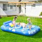 Inflatable Tanning Pool Lounger Float with Pillow