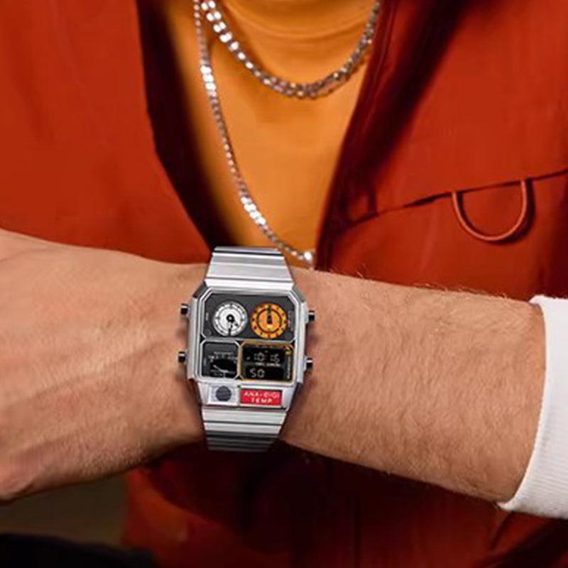 Men’s Multi-Functional Retro Digital Watch