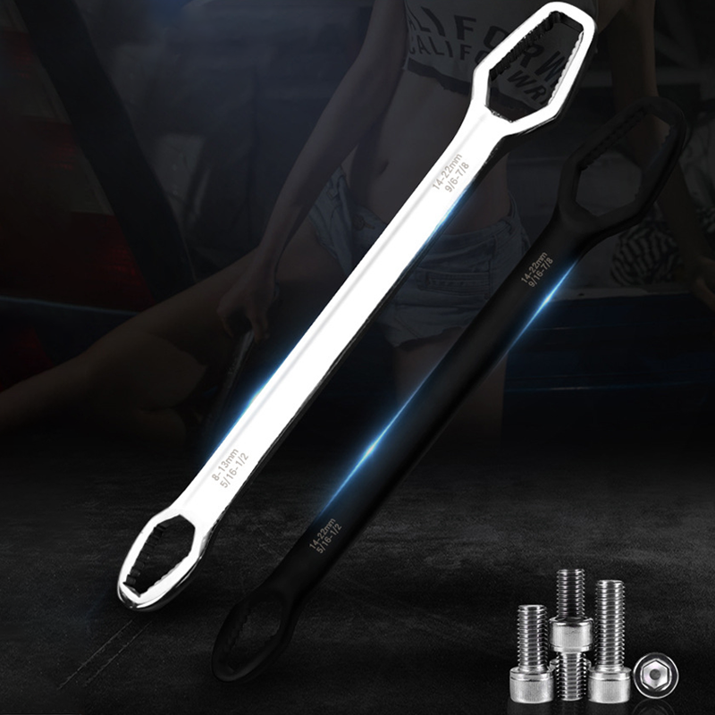 Multi-Function Self-Adjusting Dual Head Wrench