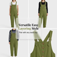 ⏳Time-Limited Special⏰Women's Casual Button-Front Overalls – Adjustable Straps, Breathable Fabric & Relaxed Fit ✨