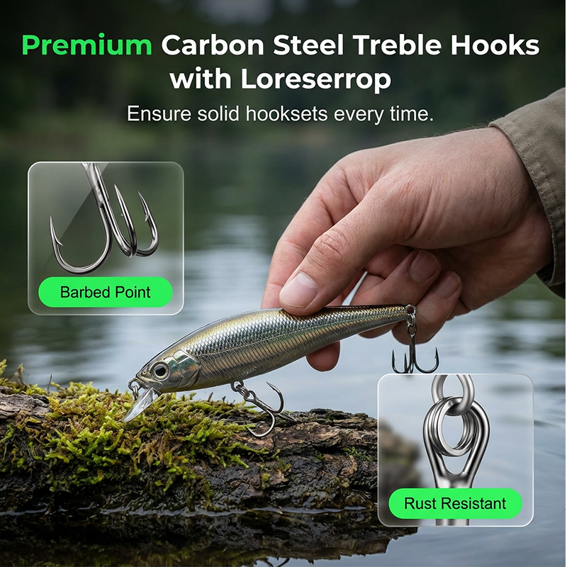 📢📢 50% OFF! Fishing Lure Kit – Hard & Soft Baits with Organized Tackle Box 🎣