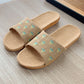 Lightweight All-weather Linen Slippers With Thick Soles
