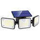 3-Head Solar Security Light with Motion Sensor