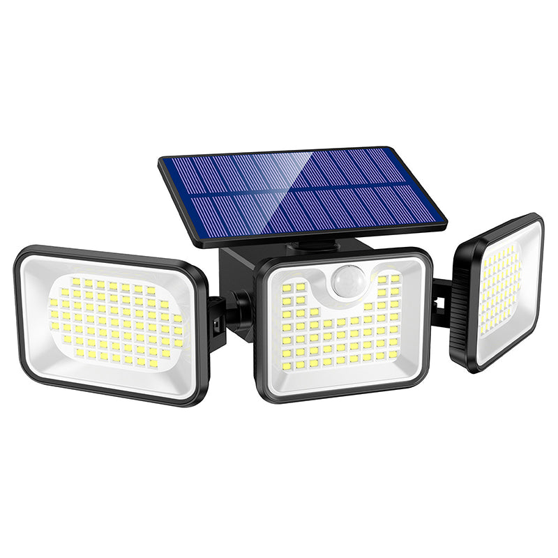 3-Head Solar Security Light with Motion Sensor