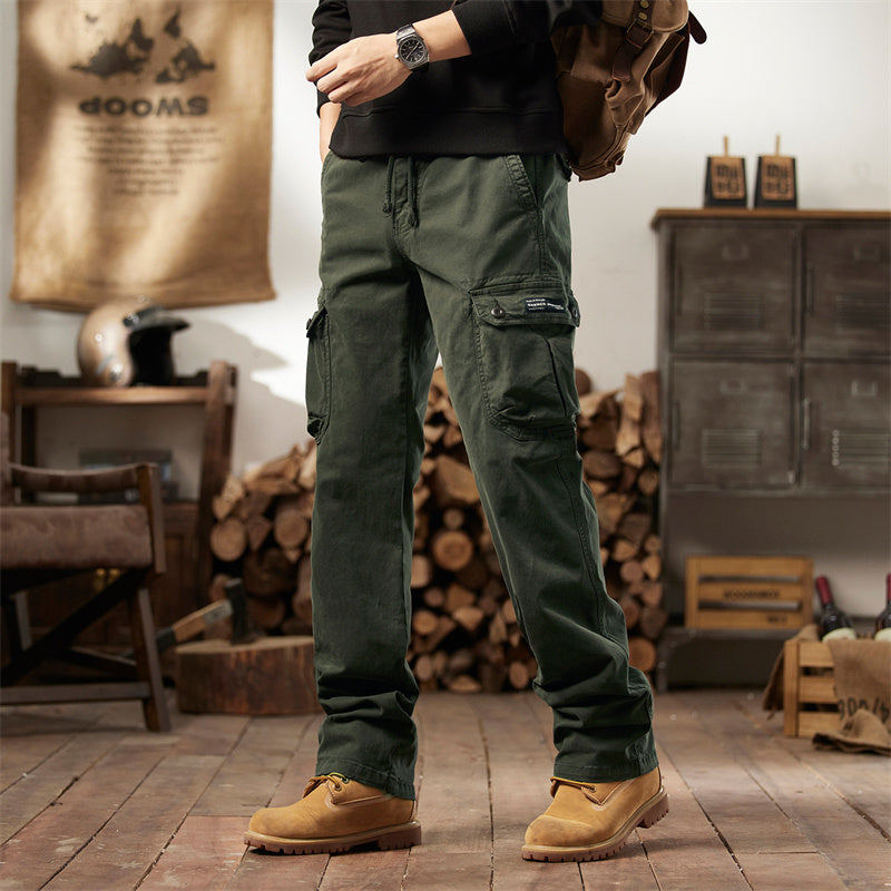 👖40% off!🛠️ Men's Cotton Cargo Tactical Pants – Multi-Pocket, Reinforced Construction & Adjustable Waist 🔧