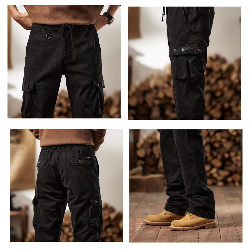 👖40% off!🛠️ Men's Cotton Cargo Tactical Pants – Multi-Pocket, Reinforced Construction & Adjustable Waist 🔧