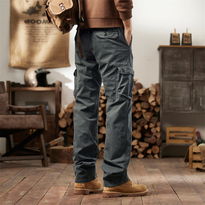 👖40% off!🛠️ Men's Cotton Cargo Tactical Pants – Multi-Pocket, Reinforced Construction & Adjustable Waist 🔧