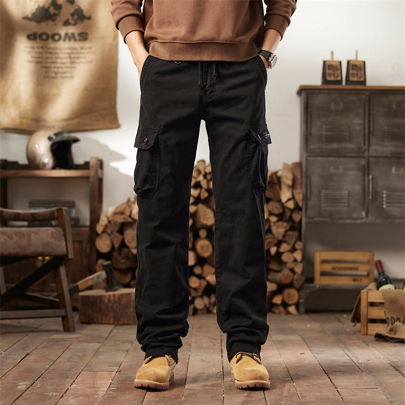 👖40% off!🛠️ Men's Cotton Cargo Tactical Pants – Multi-Pocket, Reinforced Construction & Adjustable Waist 🔧