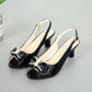 Women's Elegant Peep-Toe Slingback Sandals