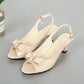 Women's Elegant Peep-Toe Slingback Sandals