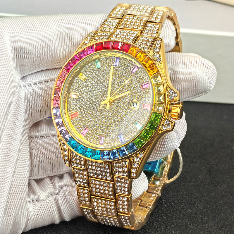 Men's Full Stone Quartz Watch