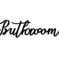 Black Metal Sign Wall Art Decoration