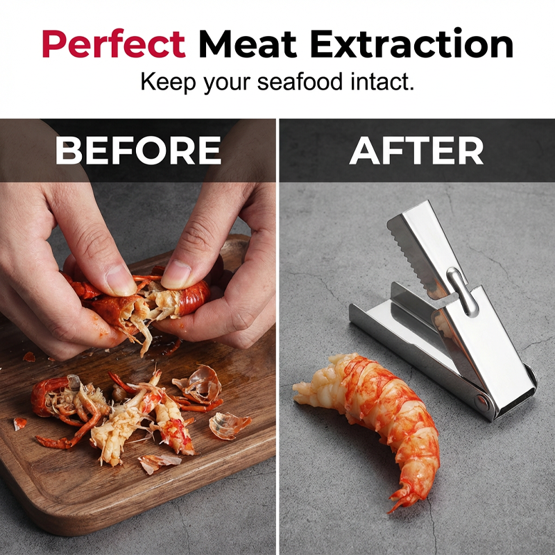 🦞 BUY 2 GET 1 FREE! 🔪 Stainless Steel Lobster Shell Remover – Ergonomic Handle, Durable & Perfect for Easy Access to Lobster Meat 🍽️