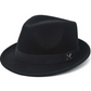 New Faux-Cashmere Wool Felt Fedora — Versatile Western & British Style Jazz Hat — Thickened, Windproof, and Warm