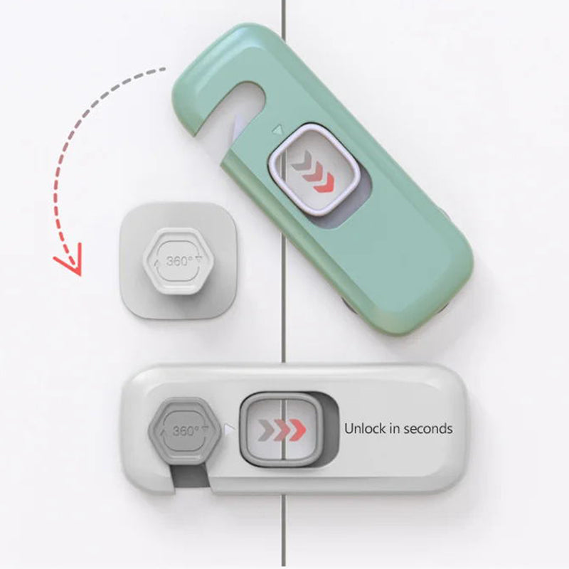 🚨 BUY 1 GET 1 FREE! 🔒 Multifunctional Child Proof Refrigerator Locks – Secure, Invisible, Simple Install ✨