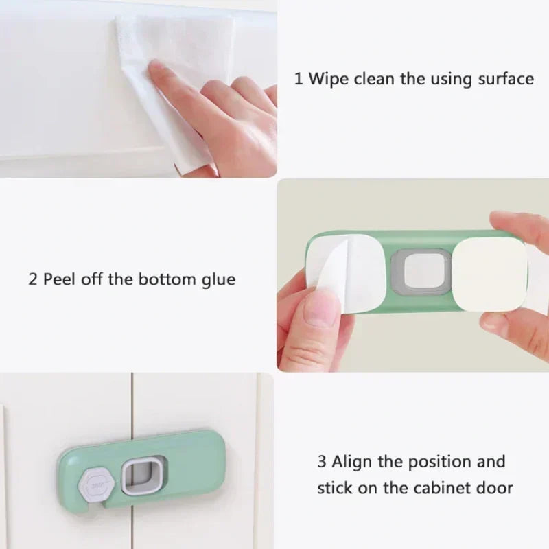 🚨 BUY 1 GET 1 FREE! 🔒 Multifunctional Child Proof Refrigerator Locks – Secure, Invisible, Simple Install ✨