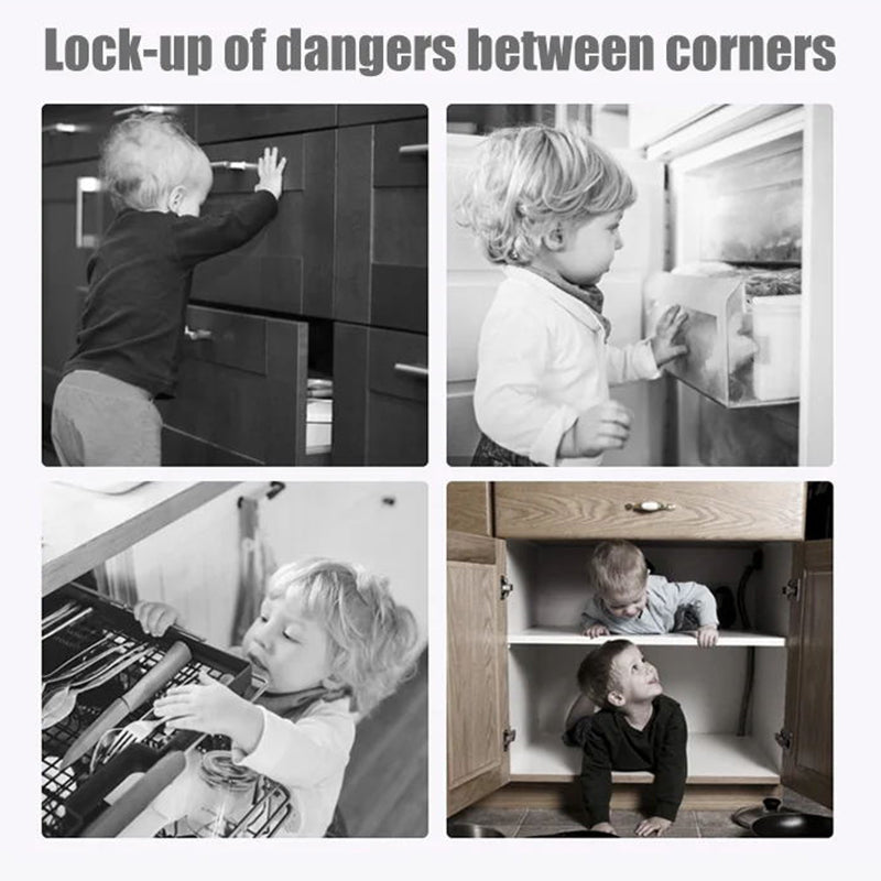 🚨 BUY 1 GET 1 FREE! 🔒 Multifunctional Child Proof Refrigerator Locks – Secure, Invisible, Simple Install ✨