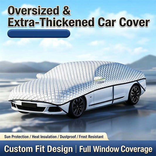 Thick Half Car Cover Sun Snow Protection