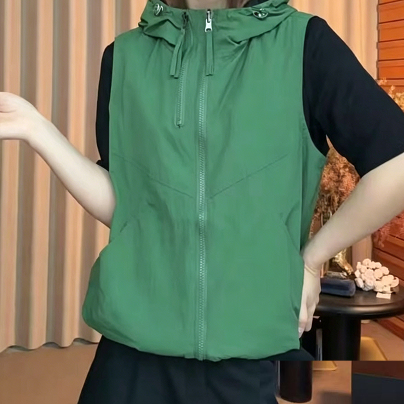Women's Reversible Hooded Zip-Up Vest