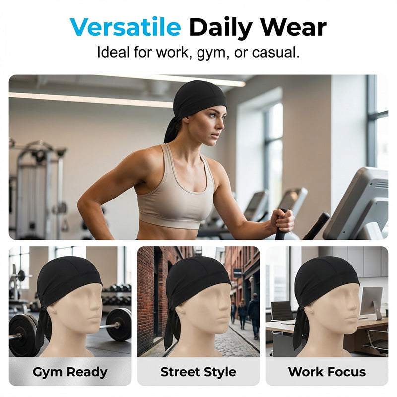 Unisex Breathable Skull Cap with Adjustable Ties